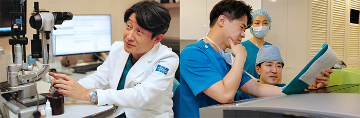 다양한 안질환 치료경험이 풍부한 대학병원 교수 출신 안과전문의들이 리지안안과에서 맞춤치료를 해드리고 있습니다.